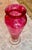 Art Deco Late 20th Century Vivid Pink Art Glass Vase - Hand Blown For Sale - Image 3 of 5