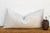 A central diamond medallion, stitched in tone-on-tone white, anchors this handcrafted Moroccan cactus silk lumbar pillow —...