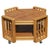 1960s Vintage Split Bamboo Two Tier Coffee Table For Sale - Image 5 of 5