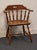 Temple Stuart Solid Hard Rock Maple Colonial Early American Dining Arm Chair 109 - Rockport Finish For Sale - Image 4 of 10