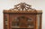 Early 20th Century Antique Victorian Renaissance Oak Glass Door Carved Curio Corner China Cabinet For Sale - Image 5 of 12