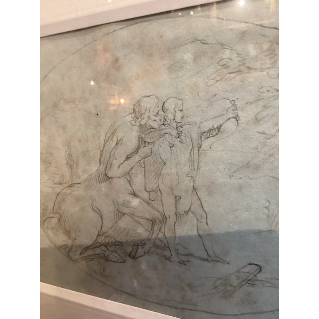 Mid 19th Century Pietro Galiardi Mythological Fresco Study for Cathedral, Pencil Sketch For Sale - Image 14 of 17