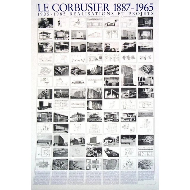 Artist: Le Corbusier Title: Realisations Et Projets Year: 2017 Signed: No Medium: Offset Lithograph Paper Size: 39.25 x...