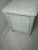 Ivory 1980s Wicker Rattan Two Drawer Coastal Style Ivory Color Nightstand For Sale - Image 8 of 13