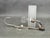 Art Deco Nickel and Glass Wall Lights, 1930s, Set of 2 For Sale - Image 9 of 12