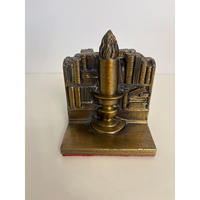 These vintage figural bookendds are elaborately cast with intricate detailing. They are quite heavy as they are made from...