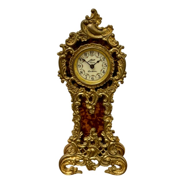 Antique Edwardian Ornate Gilded Brass Longcase Clock, 1900 For Sale