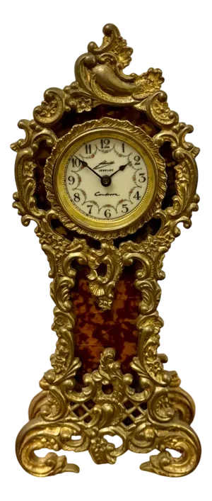 Antique Edwardian Ornate Gilded Brass Longcase Clock, 1900