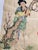 Vintage Japanese Painted Silk Panel For Sale - Image 4 of 10