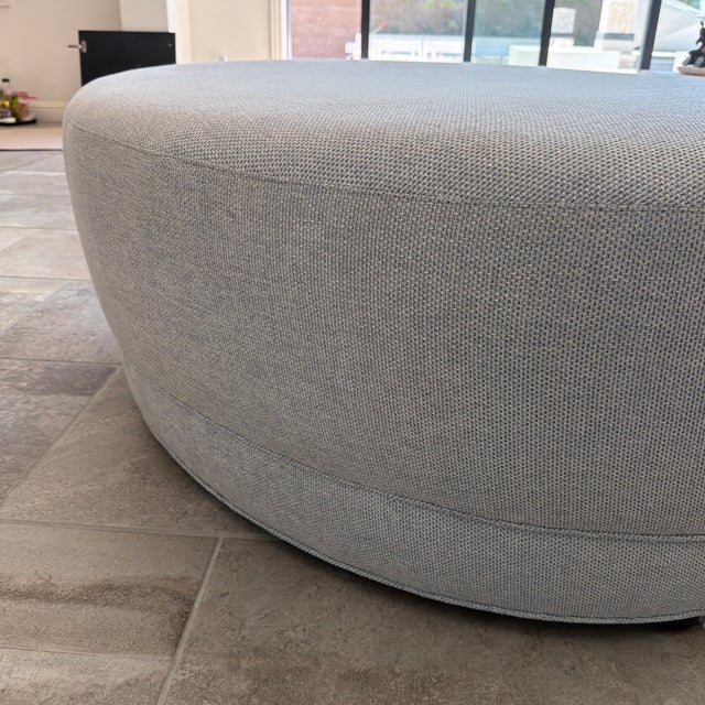2010s Curved Ottoman For Sale - Image 5 of 5