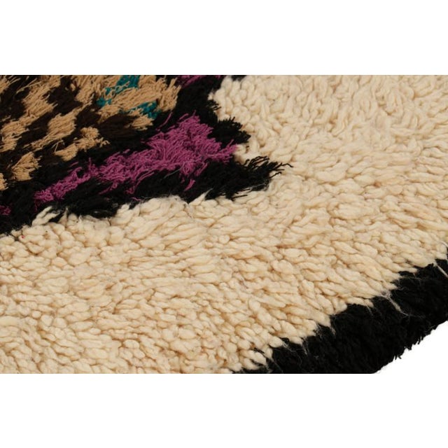 Rug & Kilim Vintage Moroccan Runner With Polychromatic Geometric Medallions From Rug & Kilim For Sale - Image 4 of 7