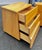 Wood Italian Mid Century Modern Pair of Nightstands With Oblique Tapered Façade | Giorgio Collection Italy For Sale - Image 7 of 12