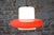 Red Mid-Century Czech Red Glass Pendant Light attributed to Napako, 1960s For Sale - Image 8 of 11