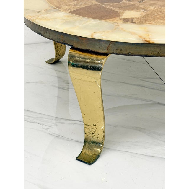 Mid Century Onyx Coffee Table by Arturo Pani, Muller's of Mexico, 1960's For Sale In Los Angeles - Image 6 of 11