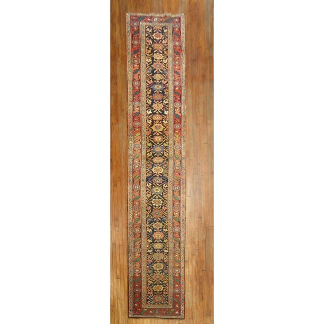 An early 20th century Persian Antique Bidjar Runner. 3' x 17'1''.