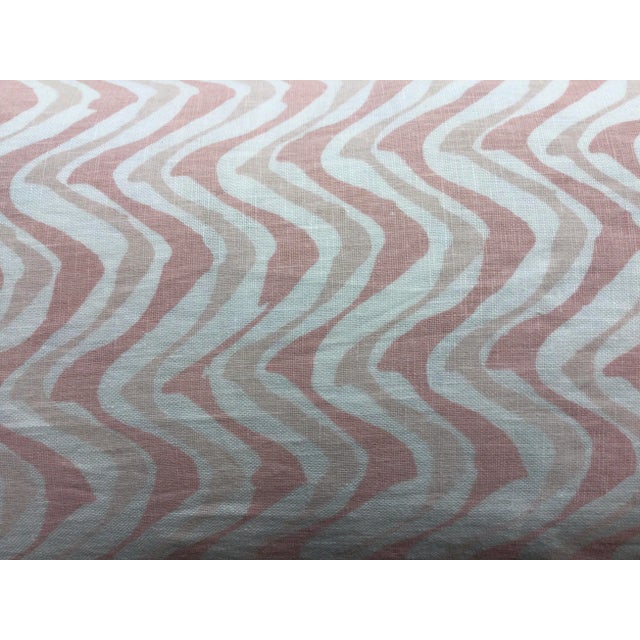 Wavy Pink Designed Pillow For Sale - Image 4 of 4