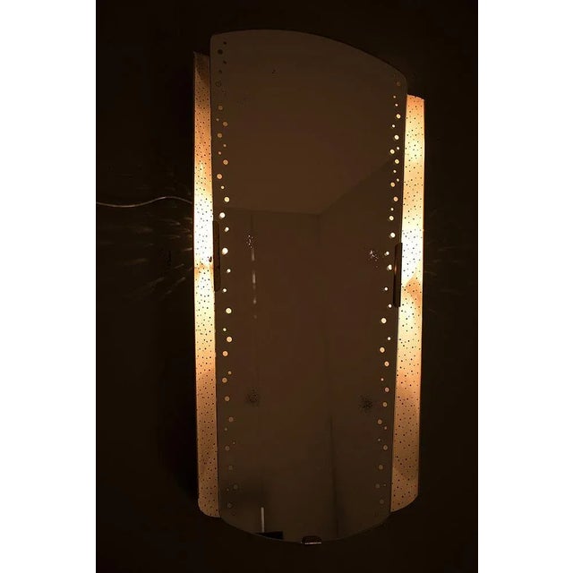Vintage Lighted Mirror, 1950s For Sale - Image 4 of 8