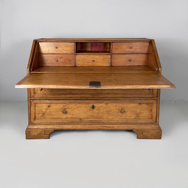 Italian Wooden Drop-Leaf Sideboard with Drawers, 1930s For Sale - Image 3 of 18