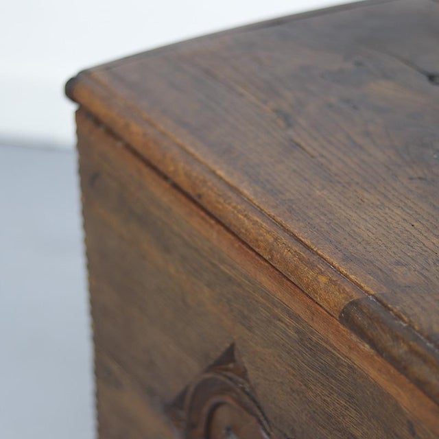 18th Century Rustic Oak Chest For Sale - Image 9 of 14