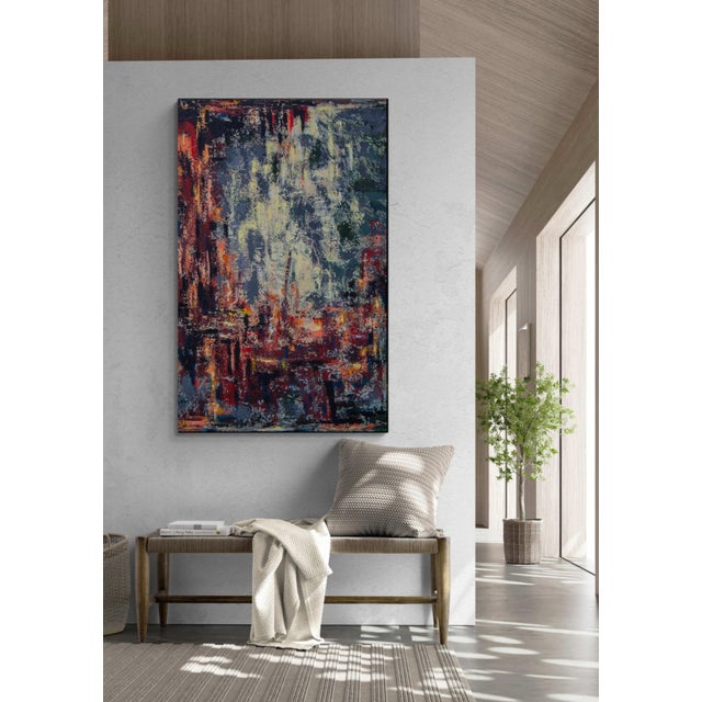 Contemporary Natalia Vypritskaia, Layers: Silence Between 1, Texture Paste Acrylic on Canvas For Sale - Image 3 of 9