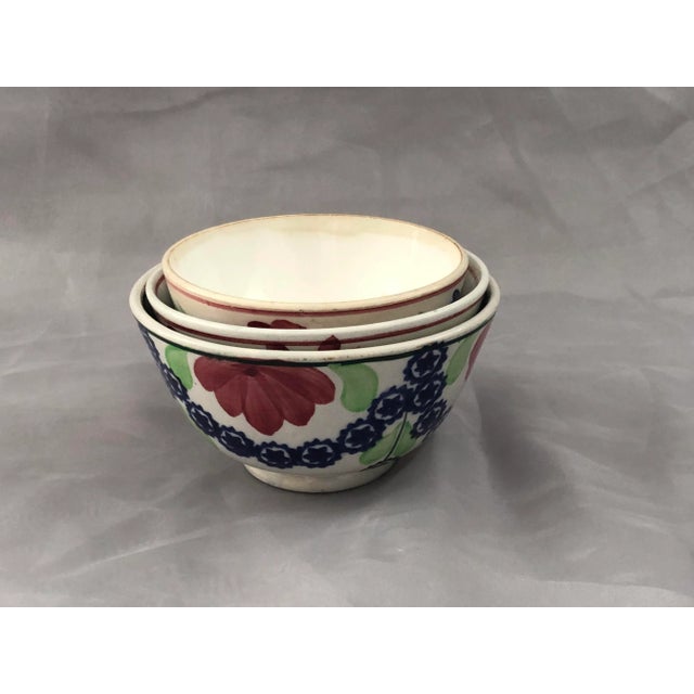 Late 19th Century Antique Mismatched Chine Bowl- Set of 3 For Sale - Image 5 of 13