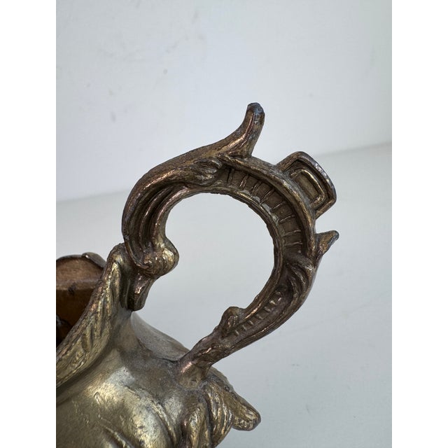 1970s Brass Tone Jardiniere For Sale - Image 5 of 9