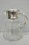 Antique Victorian German Silver Plated Cut Blown Crystal Glass Lemonade Water Pitcher. Made in Germany. Circa Early 20th...