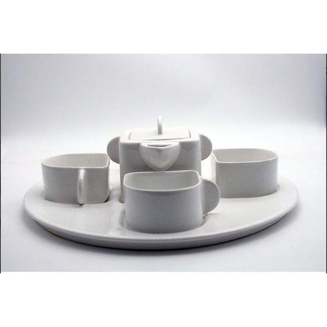 1970s Vintage Tea or Coffee Set by Angelo Mangiarotti for F.lli Brambilla, 1970s, Set of 6 For Sale - Image 5 of 8