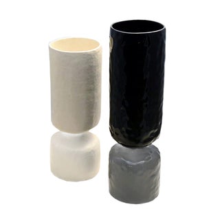 Ceramic Vases by Pompeo Pianezzola for Zanolli & Sebellin, 1970s, Set of 2 For Sale