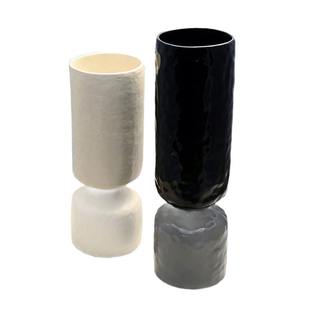 Ceramic Vases by Pompeo Pianezzola for Zanolli & Sebellin, 1970s, Set of 2 For Sale