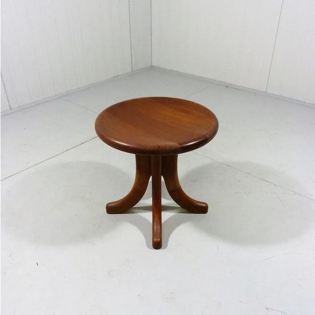 Danish Teak Wooden Stool, 1970s For Sale - Image 11 of 13