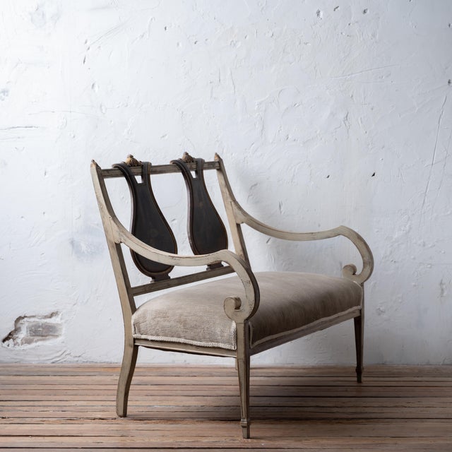 Continental Neoclassical Painted Settee With Orientalist Scenes, C. 1830 For Sale - Image 16 of 18