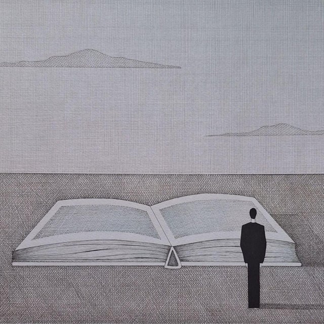 Joanna Wiszniewska Domańska, the Book Half-Open, 2023, Etching & Paper For Sale - Image 4 of 6