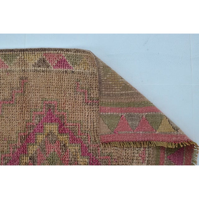 Bohemian Vintage Natural Runner For Sale - Image 10 of 10