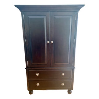 Bernhardt Martha Stewart Signature East Hampton Armoire Cabinet With Adjustable Shelves For Sale
