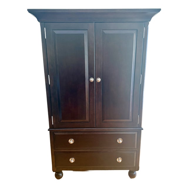 Bernhardt Martha Stewart Signature East Hampton Armoire Cabinet With Adjustable Shelves For Sale
