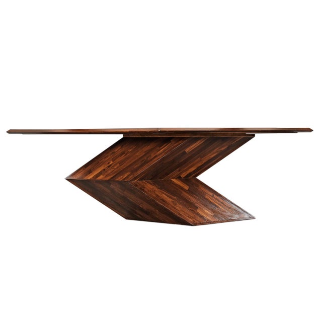 Contemporary Cocobolo Rosewood Dining Table by Don S. Shoemaker for Señal s.a. Of Mexico For Sale - Image 3 of 16