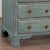 Blue Painted Small Oak Chest of Three Drawers Nightstand, Denmark Circa 1820-40 For Sale - Image 9 of 12