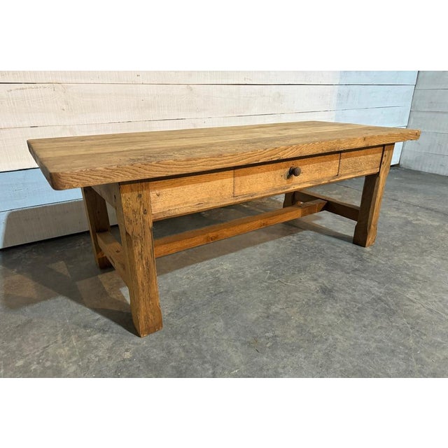 Large Coffee Table in Bleached Oak, 1900 For Sale - Image 14 of 15