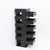 This sculptural piece is in its purest sense a vertical storage unit composed of stacked geometric volumes, each...