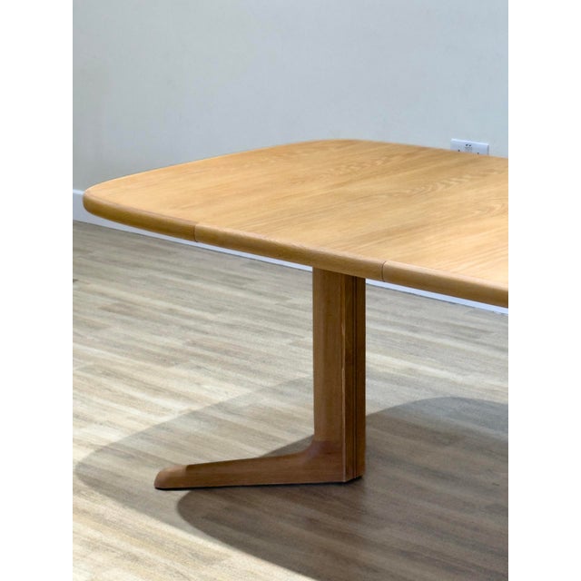 Beige Danish Double Extending Oak Dining Table from Skovby, 1960s For Sale - Image 8 of 18