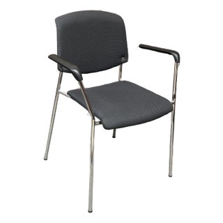 Hightower Modernist Stackable Arm Chair, Orange For Sale