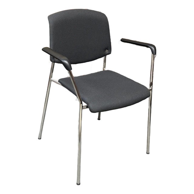 Hightower Modernist Stackable Arm Chair, Orange For Sale