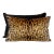 The House of Scalamandré Leopardo/Indus Lumbar Pillow, Ivory, Gold & Black For Sale