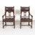 Mid 19th Century Pair of 19th Century French Walnut and Tooled Leather HenriI II Style Armchairs For Sale - Image 5 of 13