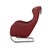Red Set of Leather Jolly Armchair and Ottoman in Red Wine from Wittmann For Sale - Image 8 of 12