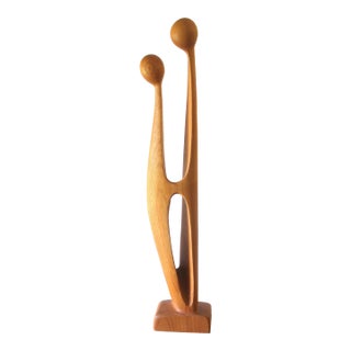1960s Mid Century Modern Danish Teak Sculpture by Simon Randers For Sale