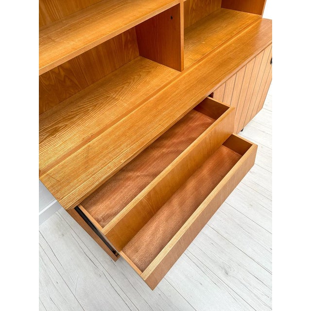 Black Ash Sideboard with Shelves by Erich Stratmann for Oldenburg Möbelwerkstätten, 1950s For Sale - Image 8 of 17