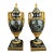 Large Pair of 19th C. Ormolu Mounted Verde Antico Marble Vases For Sale