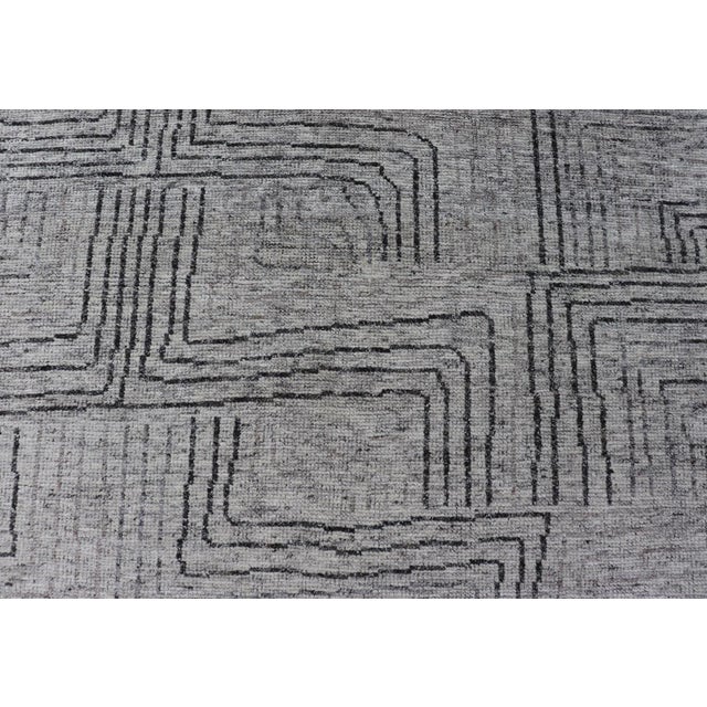 2010s Keivan Woven Arts Hand Knotted Rug in Modern Design 6'x8'8" For Sale - Image 5 of 12